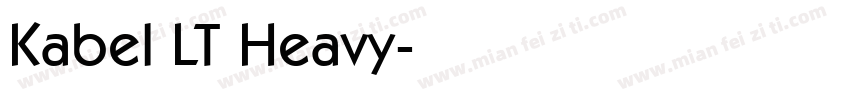 Kabel LT Heavy字体转换